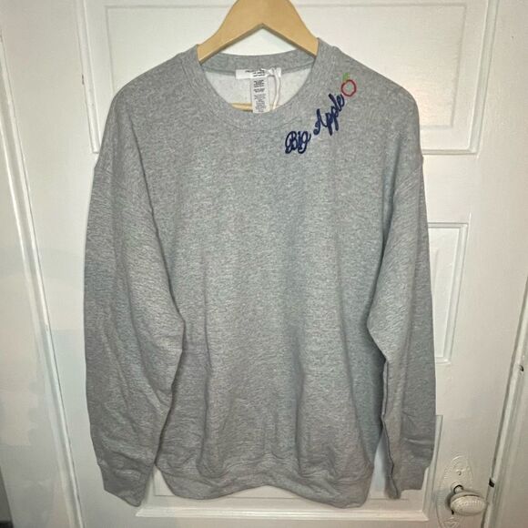 NWTs Project Social T Big Apple Embroidered Sweatshirt - Picture 3 of 12